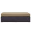 Repose-pieds d'extérieur rectangulaire avec coussin Convene-1608561258
