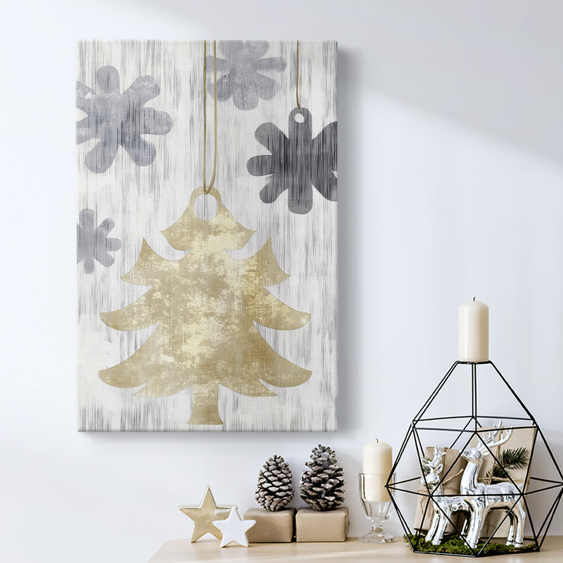 Art des Fêtes de Noël - Toile tendue avec châssis CCDV, H 27 po x l 18 po