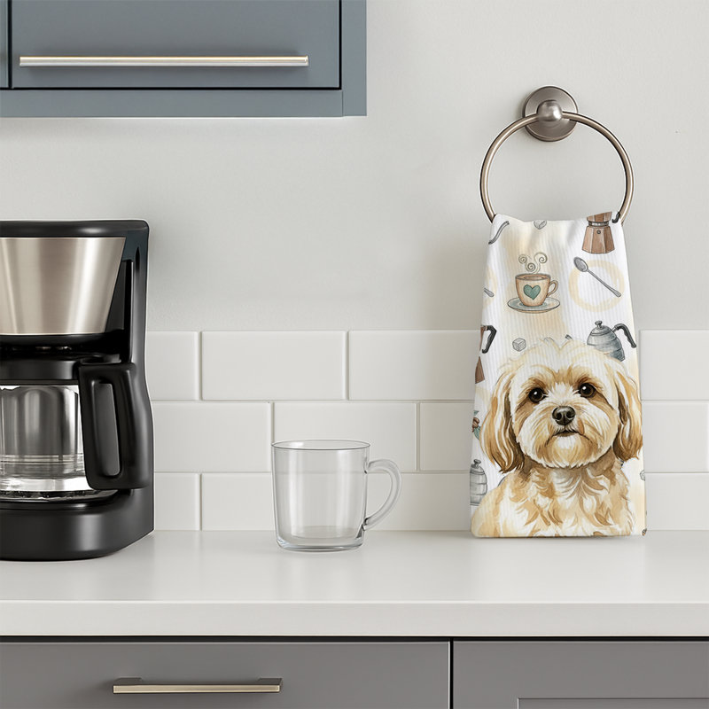 Torchon crème Lhasa Apso, Crème Lhassa Apso