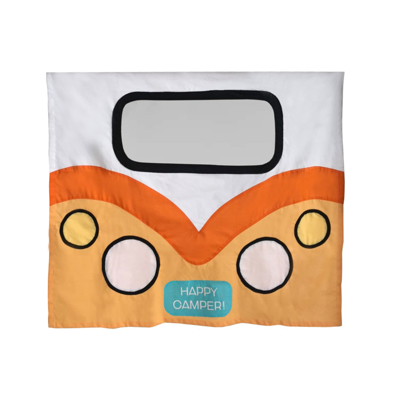 Rideau pour VR, orange/bleu