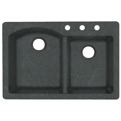 33'' L Double Bowl Quartz Kitchen Sink