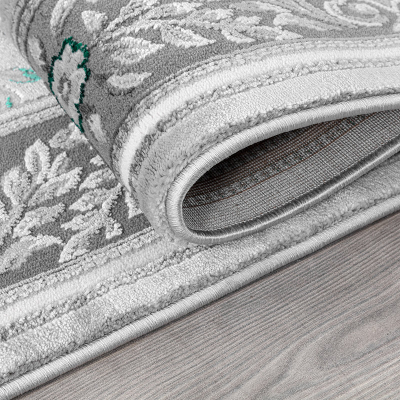 Ashiah Floral Indoor / Outdoor Area Rug, Rectangle 80 x 150 cm