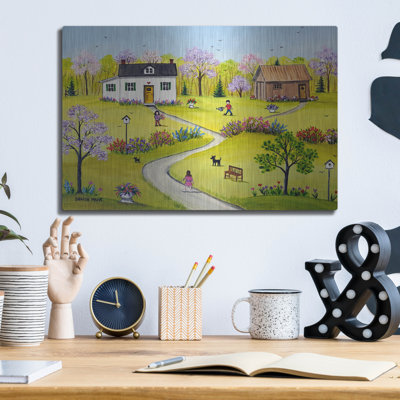 «Flower Garden» par Sharon Mark, art mural en métal