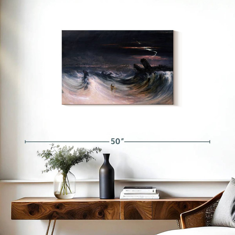 Destruction Of Tyre, 20" H x 30" W