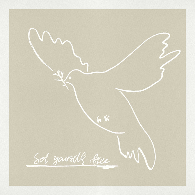 Peace Dove I, H 30 po x l 30 po