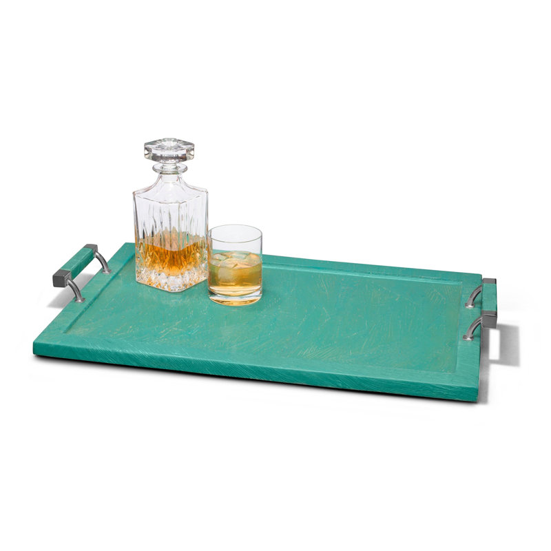 Decorative Tray, Solid Color, Blue/Green