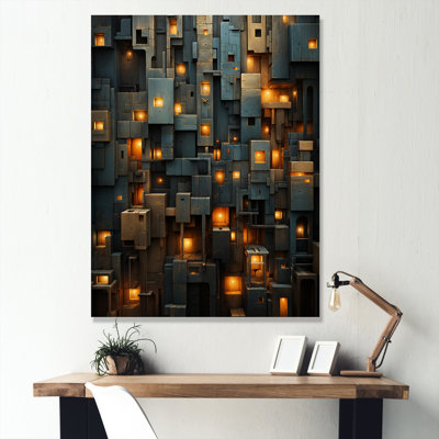 «Copper Canyons Skycrapers Cityscape I»