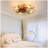 Low Profile Caged Ceiling Fan With Lights Remote Control, Embedded Modern Industrial Ceiling Fan-329098242