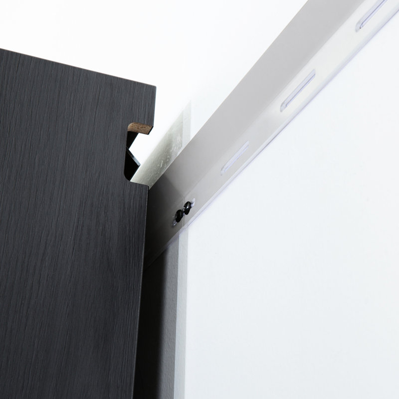 Contemporary, Garage Cabinet D (3), 94.31 In. W, 80.33 H, Metallic Grey Finish, Function, Water And Heat Protection, Thick Edge Banding, E0-grade , Shelf Device, Double Bracket 96 Wide (3) With