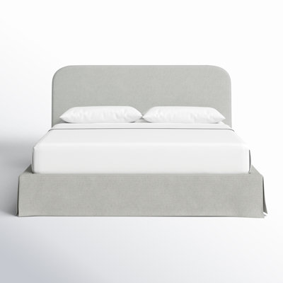 Miya Upholstered Low Profile Storage Platform Bed