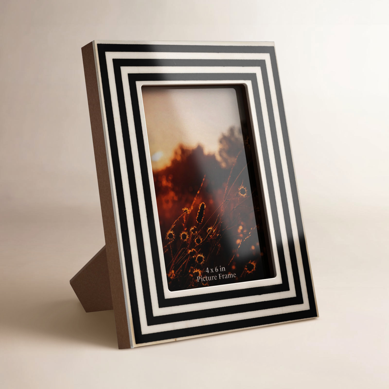 Geometric 4" x 6" Picture Frame