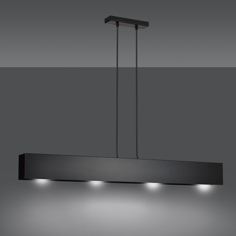 Zio 4 - Light Kitchen Island Pendant, Black