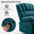 Breasha 39.7" Wide Manual Upholstered Swivel Rocker Recliner-71494674