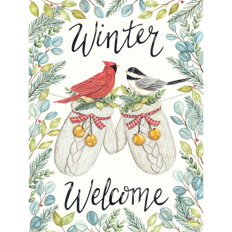 Bienvenue mitaines d'hiver, H 18 po x l 12 po