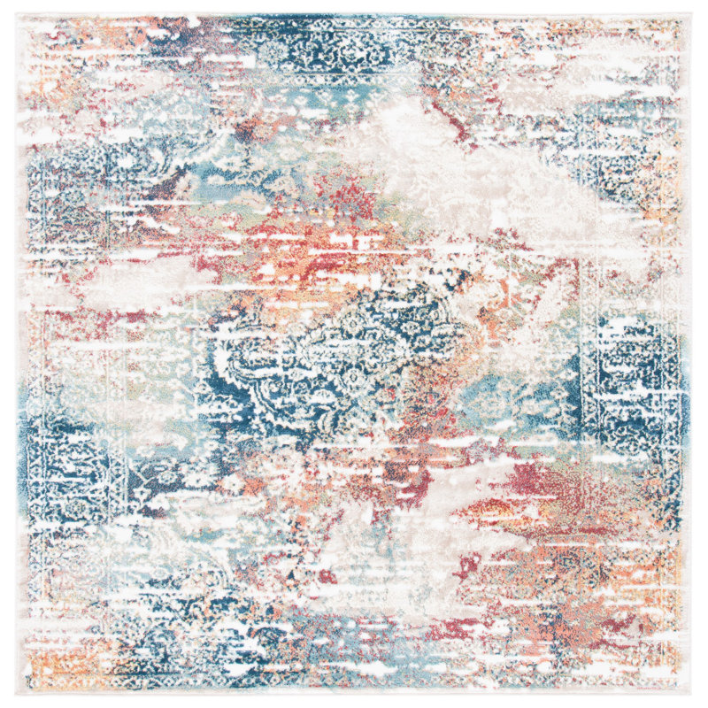 Skyler Performance Oriental Rug, Square 6'7"