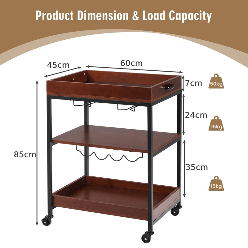 Chrystin 152.4cm Bar Cabinet