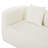 Vargas 132" Curved Sectional Sofa with Chenille Fabric & Sponge Spring Comfort-120347316