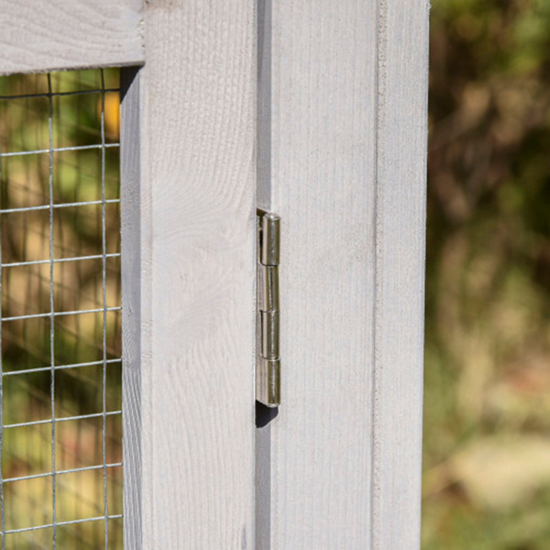 Cage à lapins d'extérieur, Gris