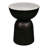 Atarah 20" Contemporary Natural Marble/Metal Handmade Hourglass End Table