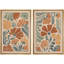 Botanical Charm Floral Designs In Earth Tones, art moderne, décoration murale, nature nordique, 2 pièces-98109663-98109665