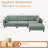 L-Shaped Sectional with Reversible Ottoman -1786205737