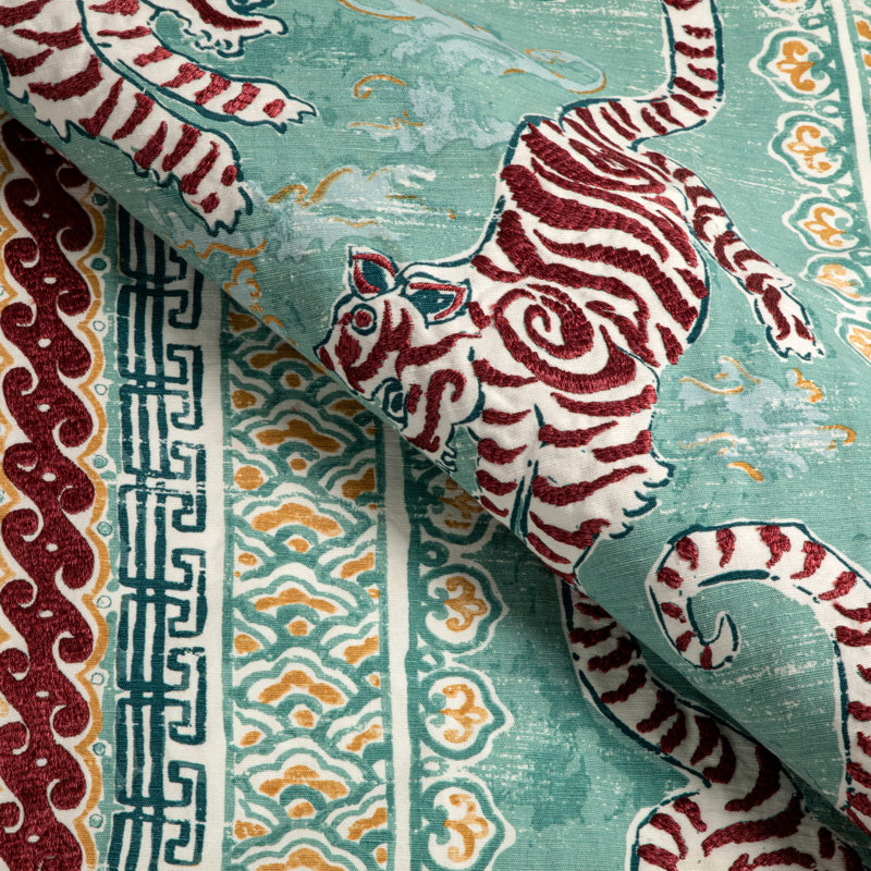 Mindoro Bongol Print Fabric, Aqua