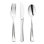 Shiny Metallic Silver Plastic Cutlery Combo Set