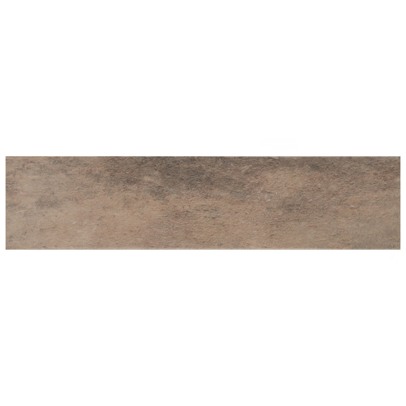 Capri 3" x 10" Porcelain Stone Look Subway Wall Floor Use Tile, Terra