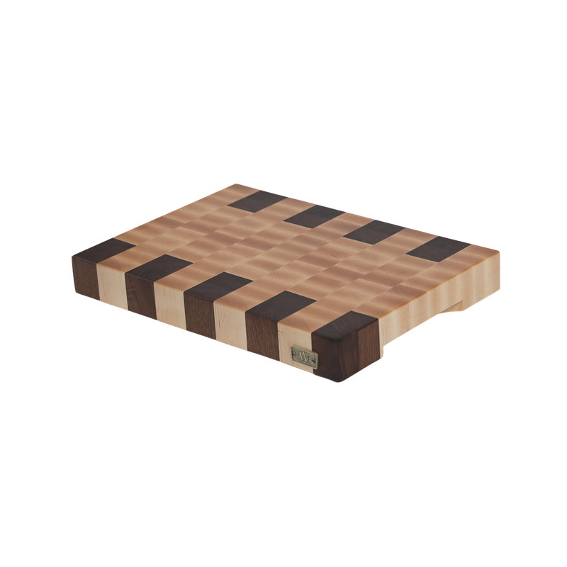 Maple/Mahogany Wood Cutting Board, 10" W x 15" L