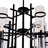 12 Light Black Chandelier, 38-Inch Modern Ceiling Light Fixture for Dining Room or Kitchen-31769309