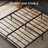 Queen Bed Frame with Headboard, Dark Walnut Finish, Strong Metal Supports, Sturdy, Noise-Free, No Box Spring Needed-677546488-696373655
