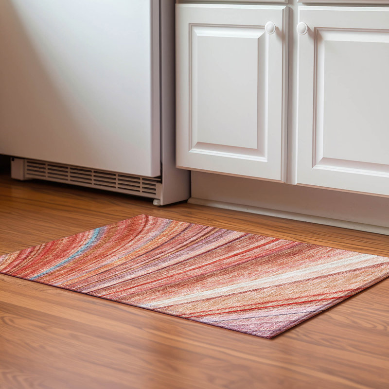 Tapis terre cuite lavable à la machine de qualité supérieure AMF585, Rectangle 1 pi 8 po x 2 pi 6 po