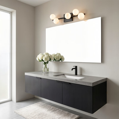 Rouse Sean Lavin Colston 3 Light Bathroom Bedroom Wall Fixture In With Milk Shade
