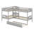 L-Shaped Bunk Bed With Trundle-1847519971