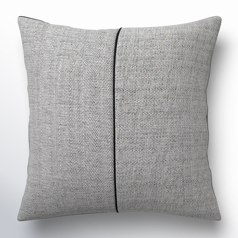 Damir Reversible Pillow Cover, Polyester/Polyfill, 22" x 22"