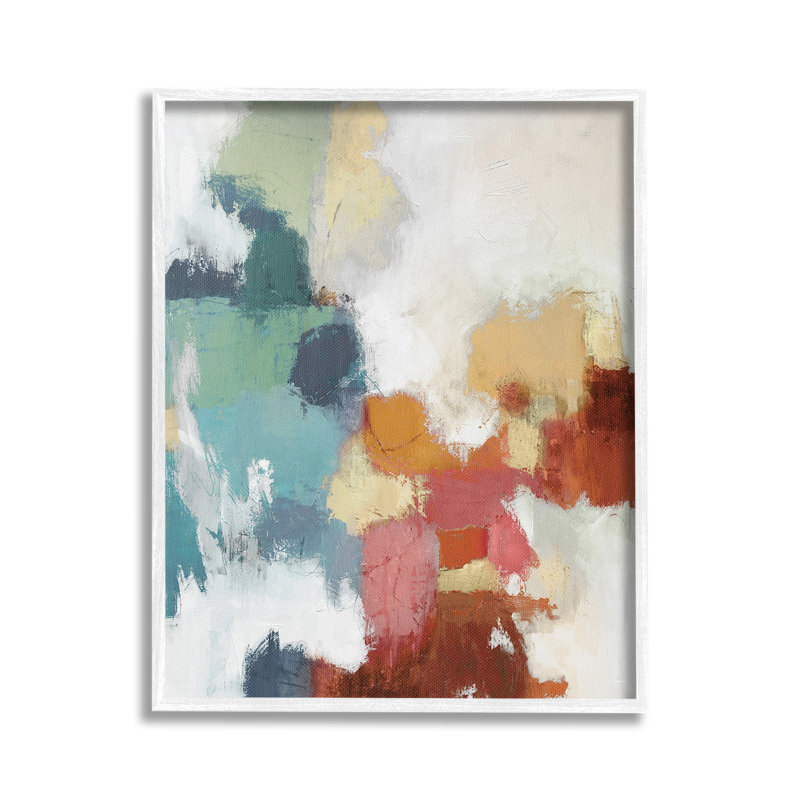 Art dynamique sur toile aux teintes abstraites dynamiques par Amber Sterling, H 30 po x l 24 po