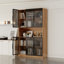 Vaisselier avec portes et tablettes en verre Glennell-935402896