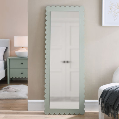 Emmeline Scalloped Rectangle Wall Mirror
