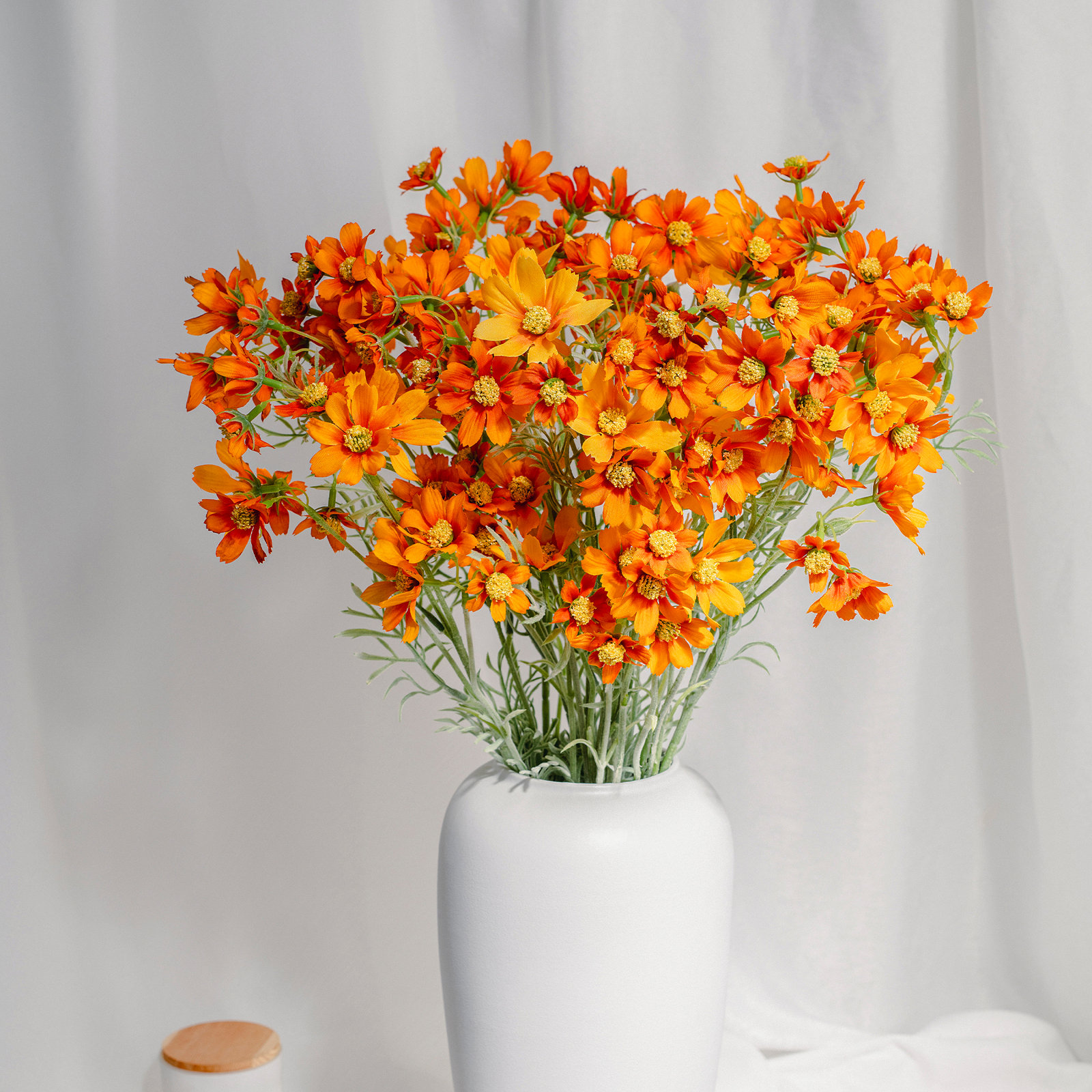 Audet Cornflower Stems, Orange, 30.81" x 4"