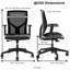 Chaise de travail ergonomique en filet à dossier moyen de 9 à 5 places