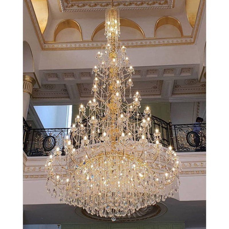Lustre empire 82 lumières Sterkas, Or