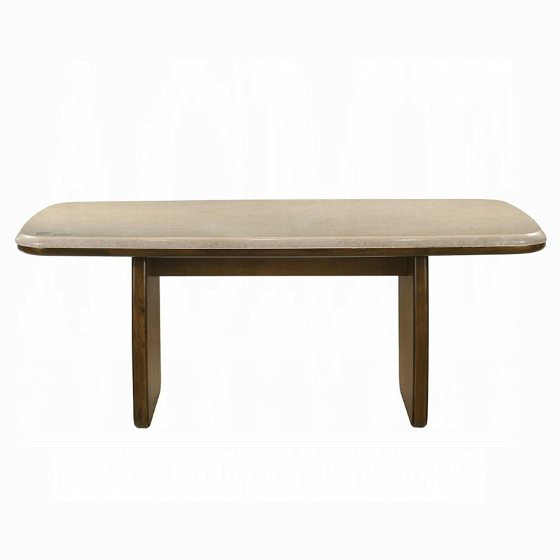 Kasha Dining Table W/natural Marble Top