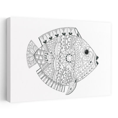 «Flamboyant Fish», impression d'art mural tropical