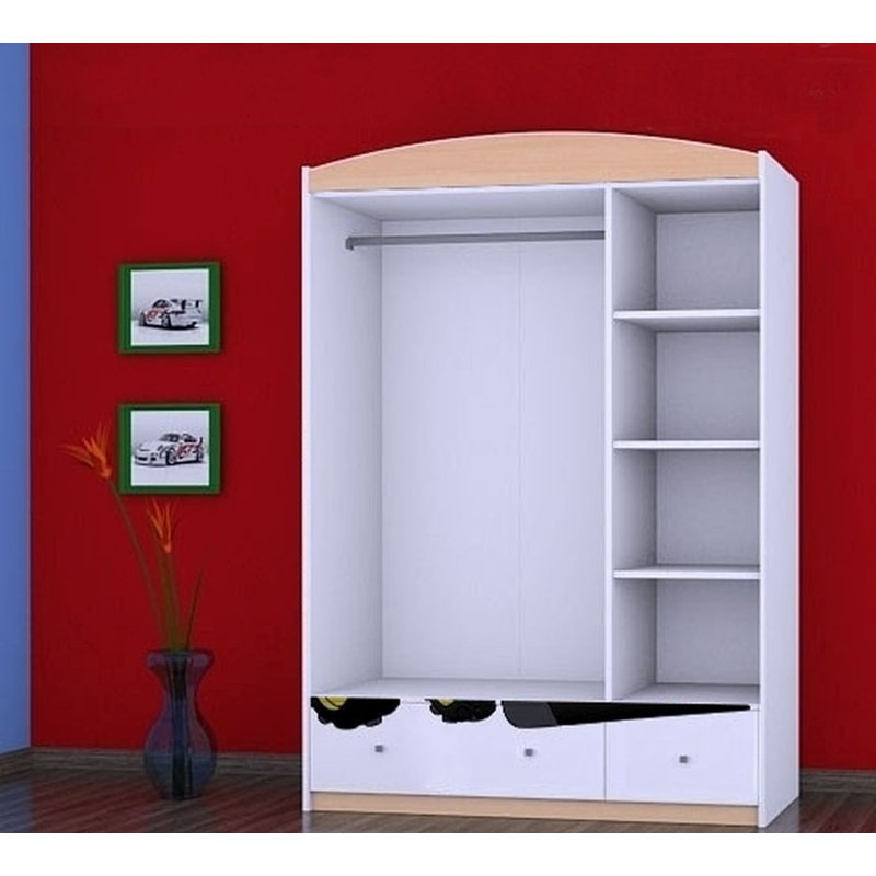 Artin 3 Door Wardrobe, Beige