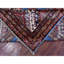 Tapis grand super médaillon en laine noué à la main bleu marine 7 pi 10 po x 10 pi Super Kazak