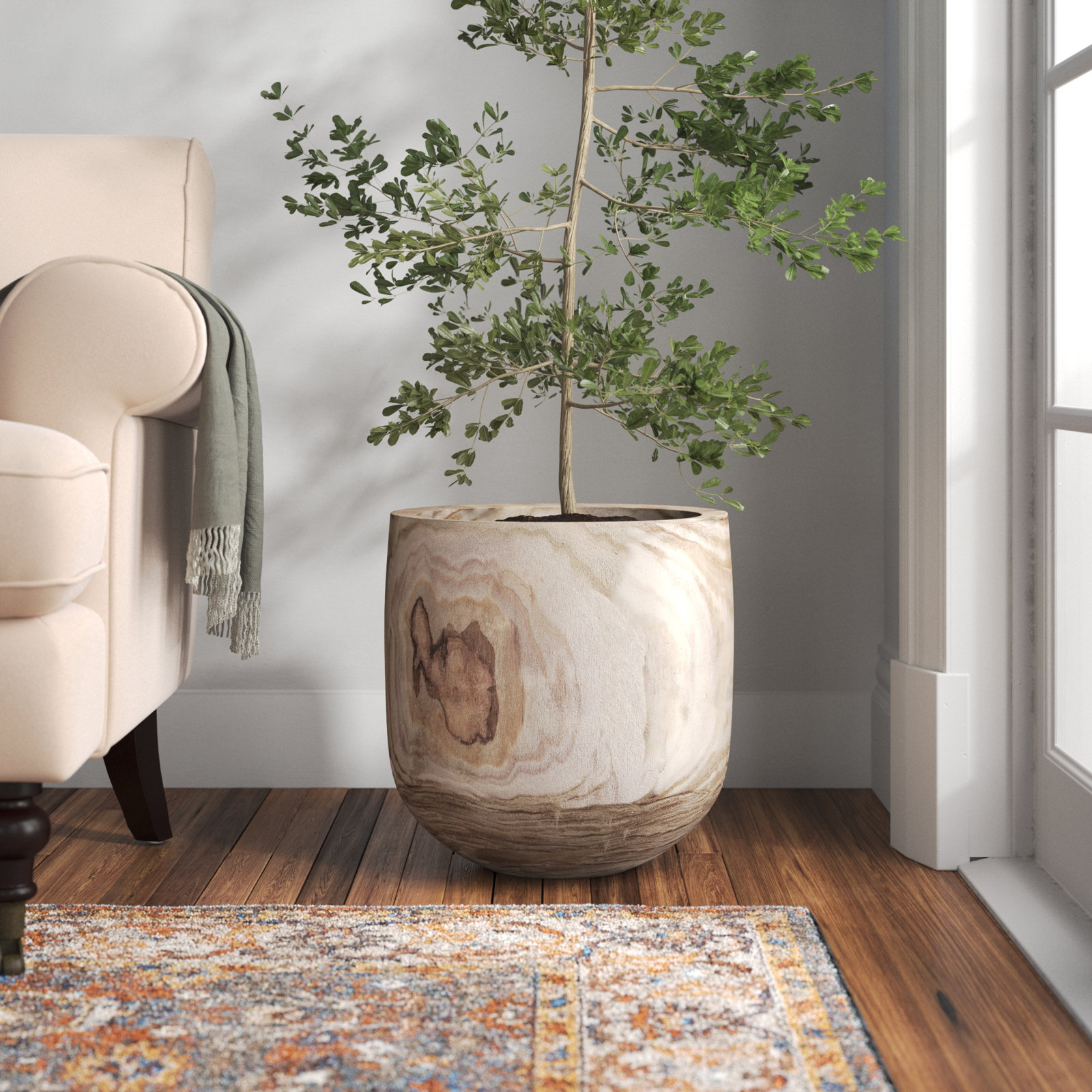 Marina 16" Pot Planter, 15.75" H x 15.75" W x 15.75" D