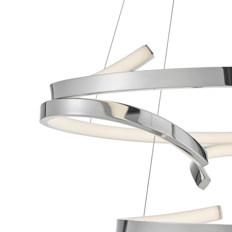 Lustre à DEL 2 lumières avec gradateur intelligent Pékin inclus