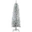Arbre de Noël artificiel 5 pi avec 263 pointes enneigées, base en métal, arbre de Noël réaliste