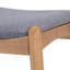 Ensemble de 2 chaises de salle à manger en bois d'hévéa avec dossier ergonomique et coussins de confort