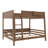 Queen Over Queen Solid Wood Bunk Bed with Shelves-1752525008-1752525009